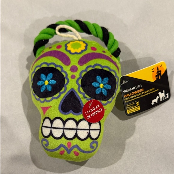 Vibrant Life Halloween Dog Chew Toys - Set of 4 Plush Squeakers, 6"-8" - Picture 6 of 9